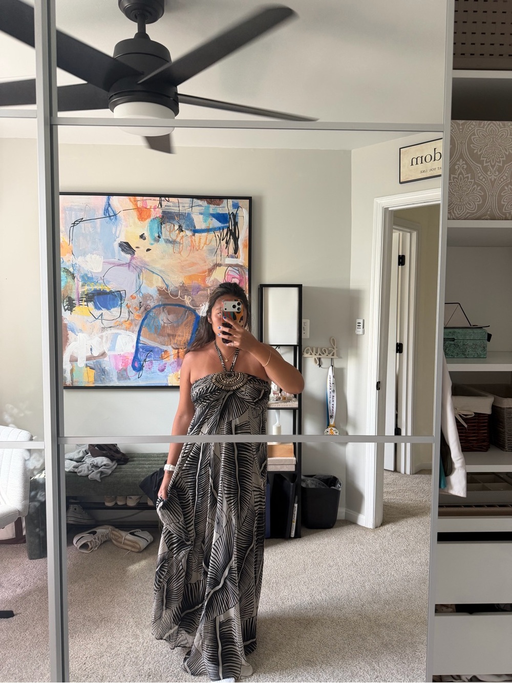 Boston Proper Halter Maxi Dress